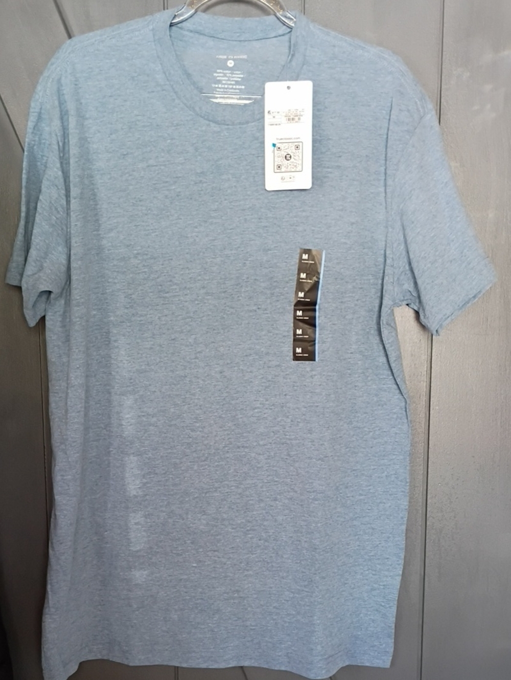 Light Blue Heather Crewneck Short Sleeve T-Shirt